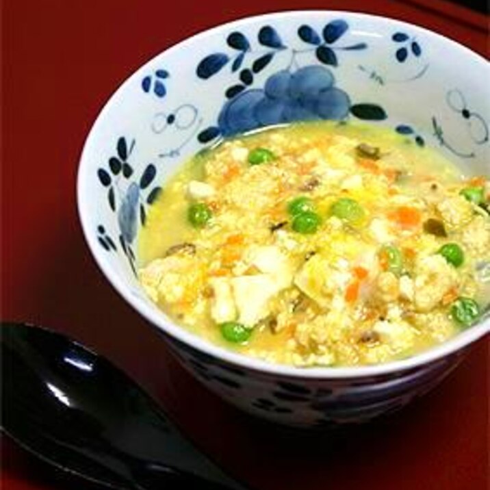 野菜たっぷり親子豆腐